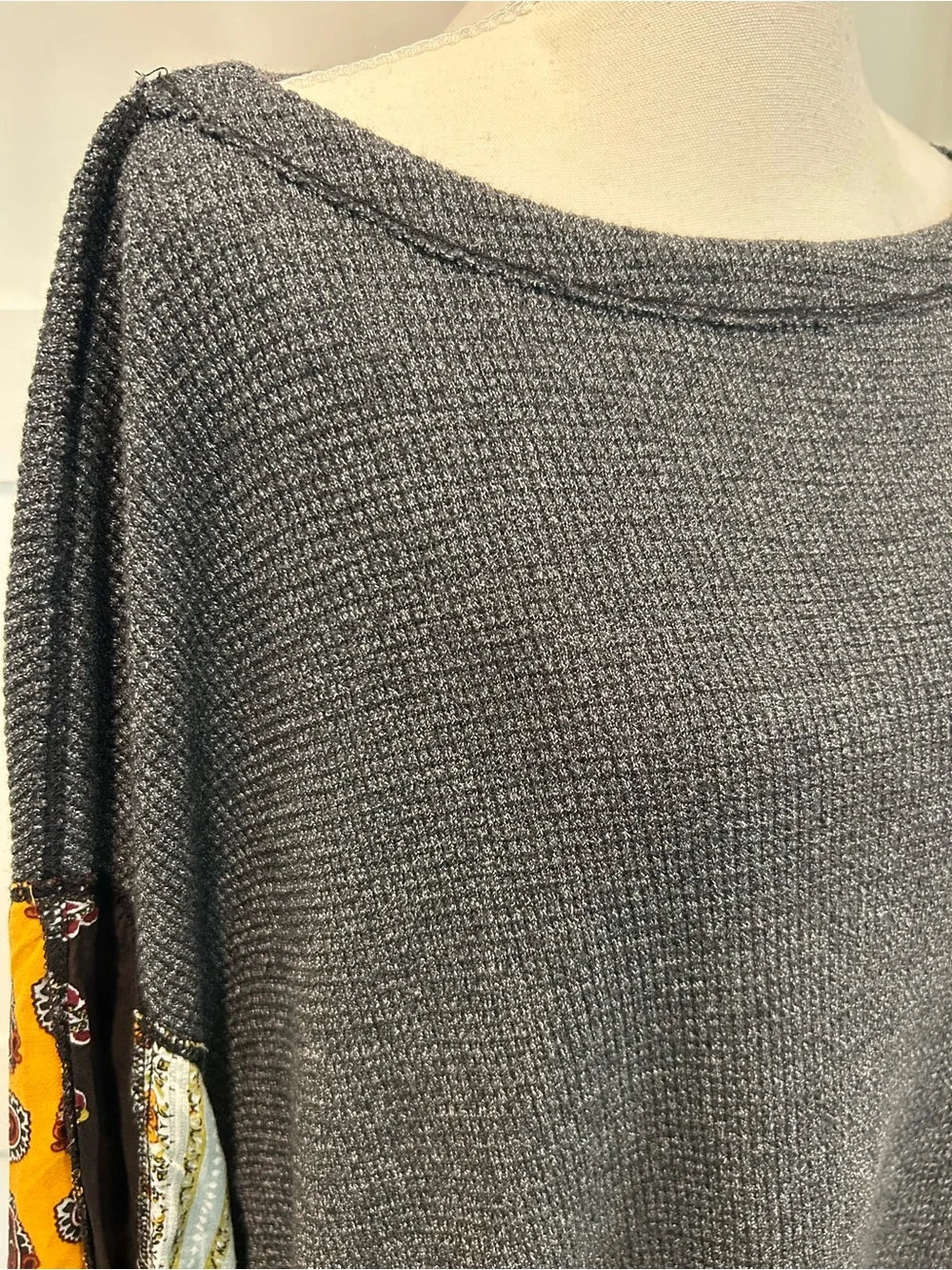 We The Free Blossom Oversized Thermal With Boho Sleeves